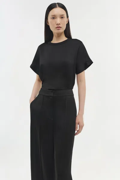 Simkhai Kyra High-waisted Crepe Trousers In Black