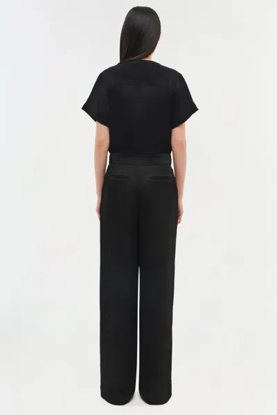Simkhai Kyra High-waisted Crepe Trousers In Black