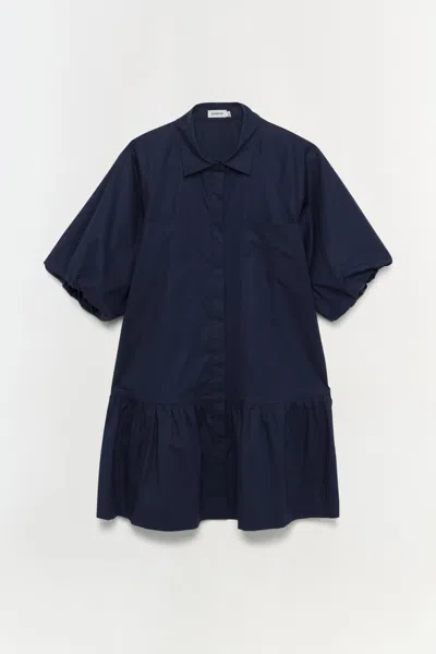 Simkhai Women's Short Sleeve Crissy Dress In Midnight
