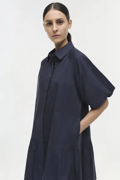 Simkhai Women's Short Sleeve Crissy Dress In Midnight