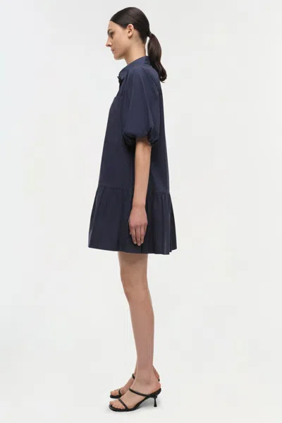 Simkhai Women's Short Sleeve Crissy Dress In Midnight