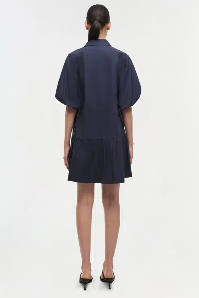 Simkhai Women's Short Sleeve Crissy Dress In Midnight