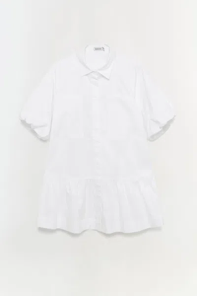 Simkhai Women's Short Sleeve Crissy Dress In White