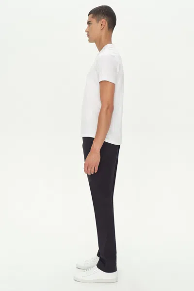 Simkhai Men's Knitted Smooth Cotton Crewneck In White In White