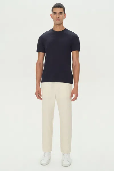 Simkhai Men's Knitted Cotton Crewneck In Navy