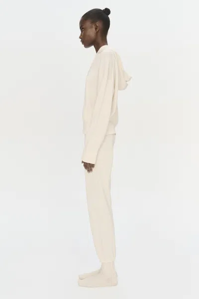 Simkhai Women's Knitted Cotton Cashmere Joggers In Ivory