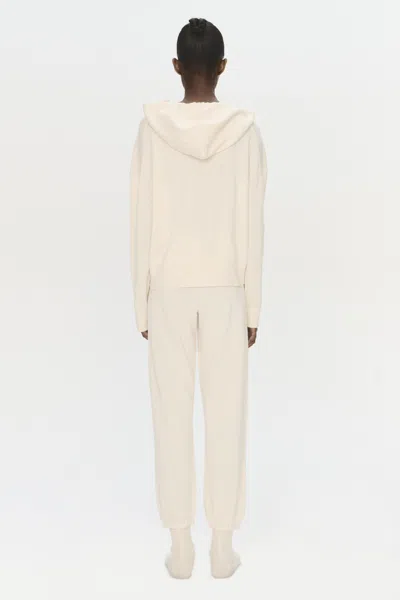 Simkhai Women's Knitted Cotton Cashmere Joggers In Ivory