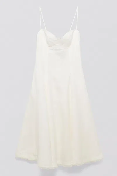 Simkhai Plunging V-neck Maxi Dress In White