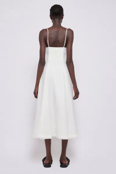 Simkhai Plunging V-neck Maxi Dress In White