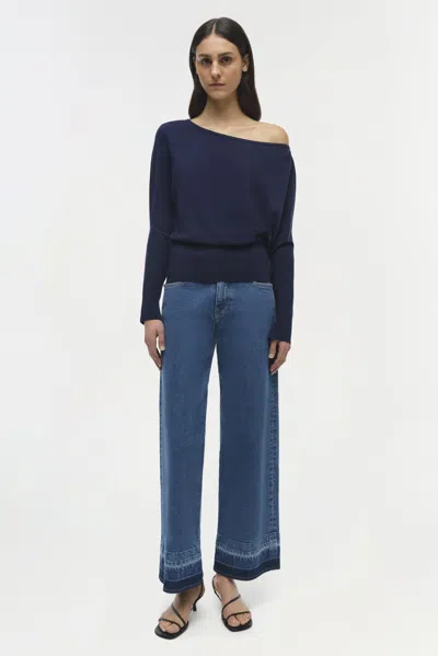 Simkhai Women's Knitted Lavina Sweater In Midnight In Blue