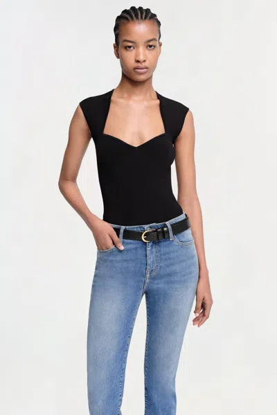 Simkhai Women's Knitted Barbara Bodysuit In Black