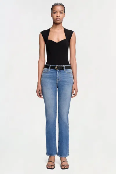 Simkhai Women's Knitted Barbara Bodysuit In Black