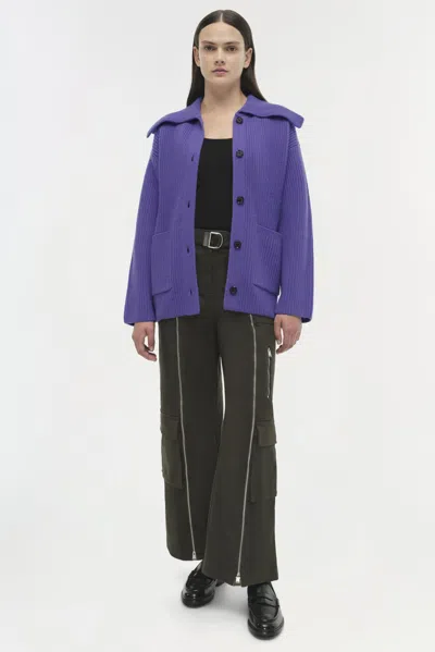 Simkhai Women's Knitted Hollie Cardigan In Ultraviolet