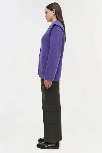 Simkhai Women's Knitted Hollie Cardigan In Ultraviolet