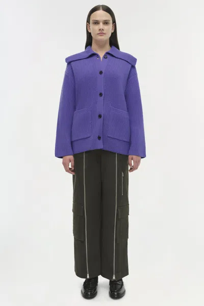 Simkhai Women's Knitted Hollie Cardigan In Ultraviolet