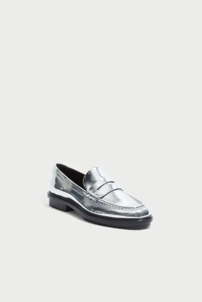 Simkhai Women's Harper Metallic Loafer In Silver