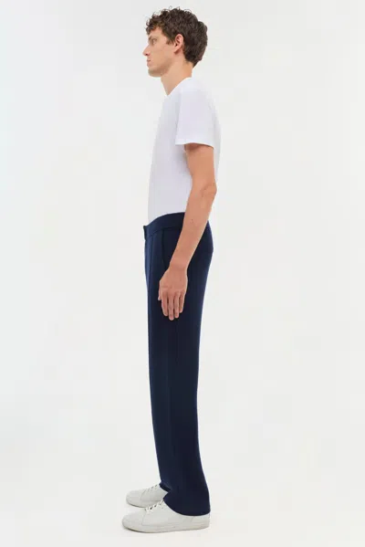 Simkhai Men's Knitted Ottis Pant In Midnight In Blue