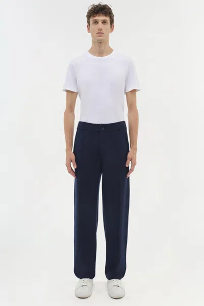 Simkhai Men's Knitted Ottis Pant In Midnight In Blue