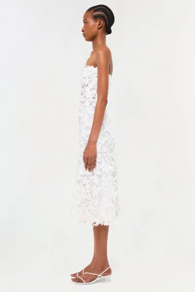 Simkhai Women's Fleurella Applique Midi Dress In White