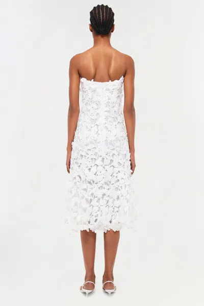 Simkhai Women's Fleurella Applique Midi Dress In White