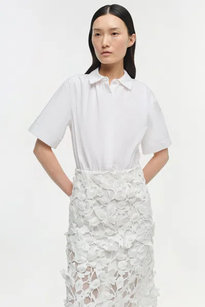 Simkhai Women's Colette Applique Midi Dress In White