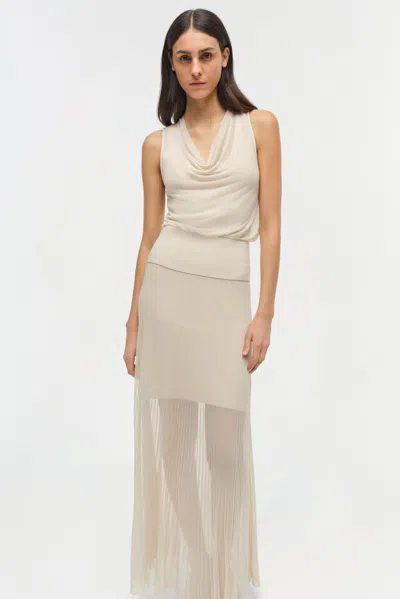Simkhai Women's Gennie Knit Midi Skirt In Sand In Neutral