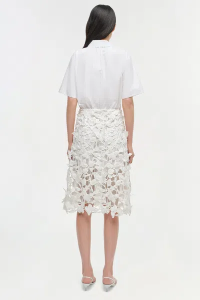 Simkhai Women's Colette Applique Midi Dress In White
