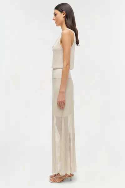 Simkhai Women's Gennie Knit Midi Skirt In Sand In Neutral