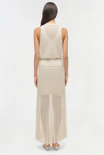 Simkhai Women's Gennie Knit Midi Skirt In Sand In Neutral