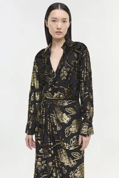 Simkhai Long-sleeved Dress In Black