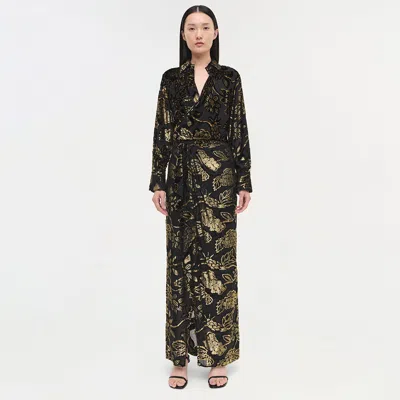 Simkhai Long-sleeved Dress In Black