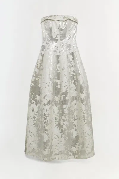 Simkhai Women's Octavia Gown In Silver In Silver