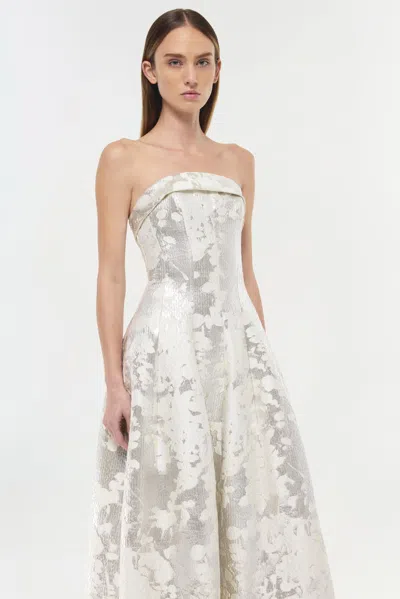 Simkhai Women's Octavia Gown In Silver In Silver