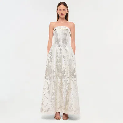 Simkhai Women's Octavia Gown In Silver In Silver