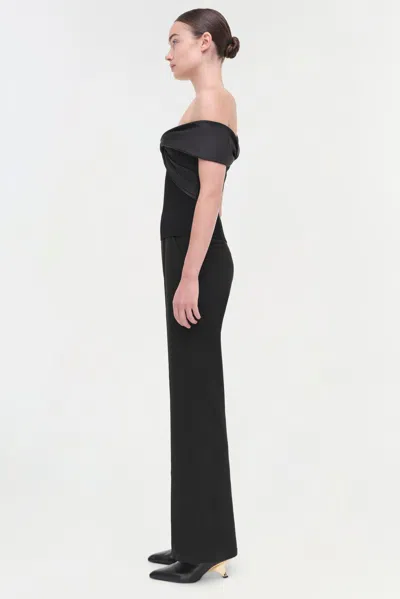 Simkhai Celiana Combo Off-the-shoulder Top In Black