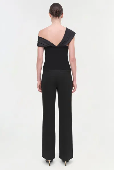 Simkhai Celiana Combo Off-the-shoulder Top In Black