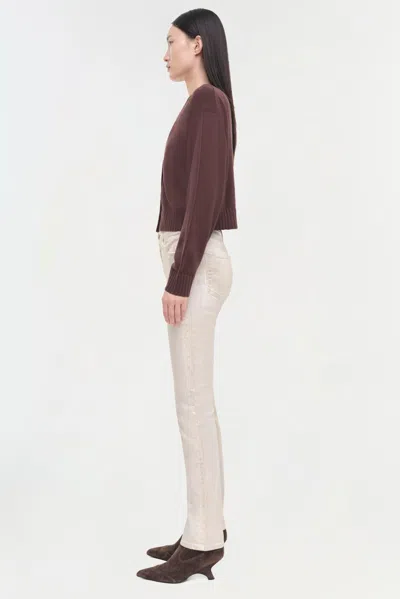 Simkhai Women's Rae Denim Pants In Matte Gold