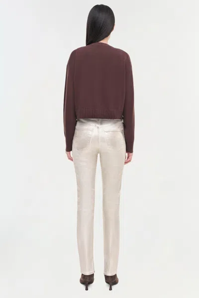 Simkhai Women's Rae Denim Pants In Matte Gold