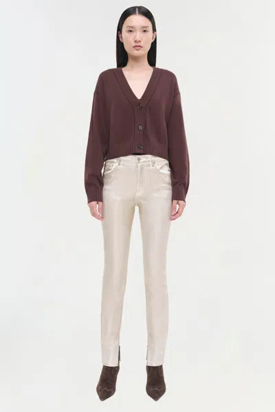 Simkhai Women's Rae Denim Pants In Matte Gold