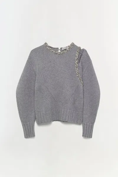 Simkhai Women's Knitted Monroe Pullover In Grey Melange
