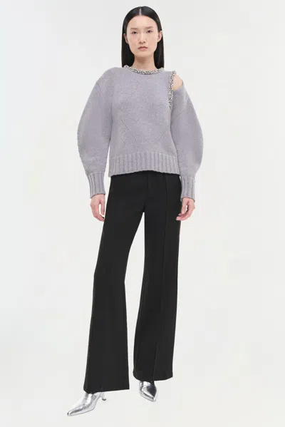 Simkhai Women's Knitted Monroe Pullover In Grey Melange
