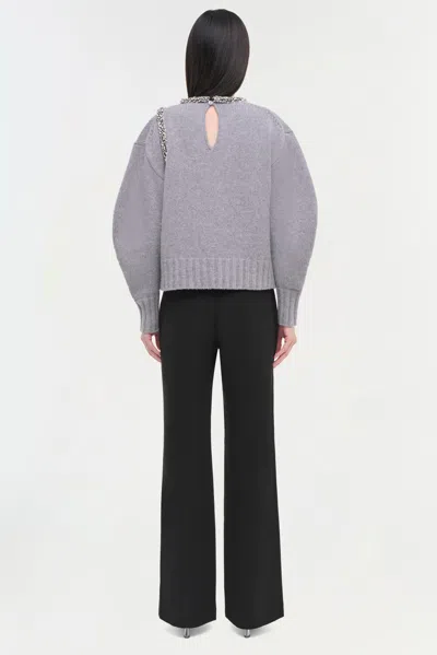 Simkhai Women's Knitted Monroe Pullover In Grey Melange