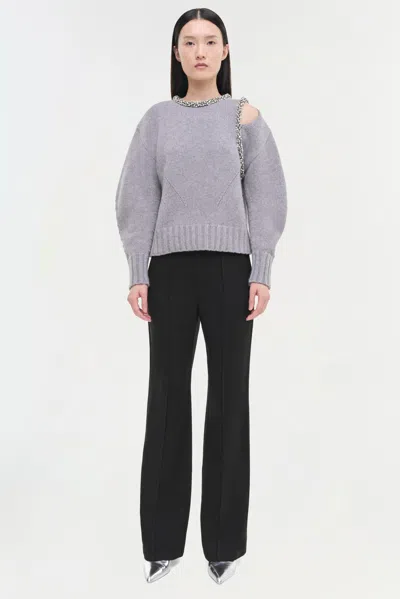 Simkhai Women's Knitted Monroe Pullover In Grey Melange