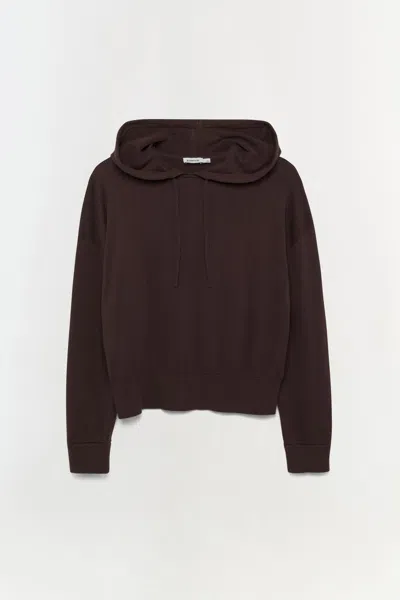 Simkhai Women's Cotton Cashmere Hoodie In Chocolate