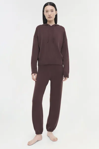 Simkhai Women's Cotton Cashmere Hoodie In Chocolate