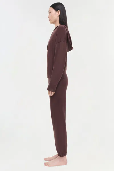 Simkhai Women's Cotton Cashmere Hoodie In Chocolate