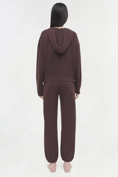 Simkhai Women's Cotton Cashmere Hoodie In Chocolate