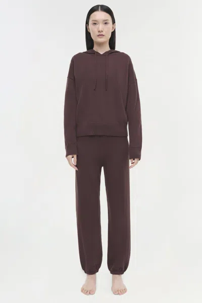 Simkhai Women's Cotton Cashmere Hoodie In Chocolate