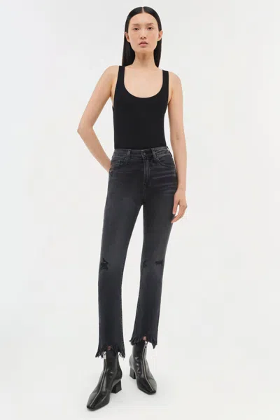 Simkhai River Straight Leg Denim Pants In Vintage Noir