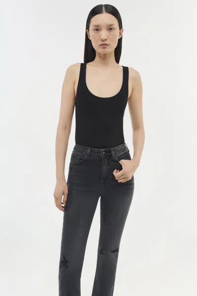 Simkhai River Straight Leg Denim Pants In Vintage Noir